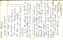 MODERN CARD Evian Les Bains and the Tooth of Oche