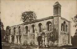 VINTAGE POSTCARD Glastonbury abbey St Joseph' S chapel North
