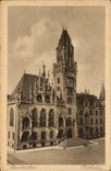 VINTAGE POSTCARD Saarbrucken Rathaus