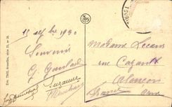 VINTAGE POSTCARD Dining Seen Citadel Folds