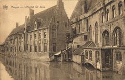 VINTAGE POSTCARD Bruges the Hospital St Jean