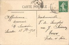VINTAGE POSTCARD Lourdes Rules of St Michel the Cross Of Breton and the basilica