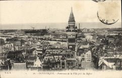 CPA Dunkerque Panorama de la Ville Prise du Beffroi