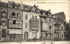CPA Mers les Bains Villas sur la Plage