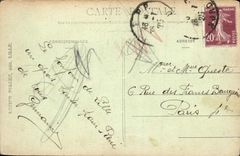 VINTAGE POSTCARD Lille the Theater Carnot Boulevard