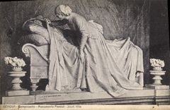 VINTAGE POSTCARD Genova Lamposanto Monumento Pienovi