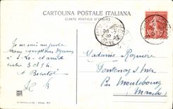 VINTAGE POSTCARD Monumental Certosa di Pavia Large Chiostro