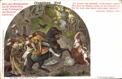 VINTAGE POSTCARD Tellskapelle amndt Vierwaldstattersee Gesslers Tod