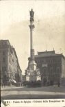 POSTAL Roma Piazza di Spagna Colonna Della Concezione de la VENDIMIA