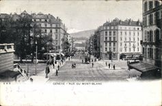 CPA Geneve Rue Du Mont Blanc