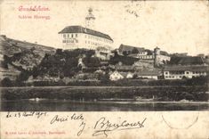 POSTAL Gundelsheim Schloss Hornegg de la VENDIMIA