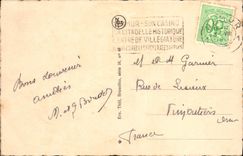 VINTAGE POSTCARD Namur Church Saint Wolf