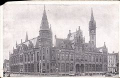 VINTAGE POSTCARD Ghent Post office building