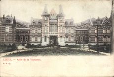 VINTAGE POSTCARD Liege Asylum of Old age