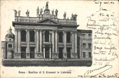 POSTAL Roma Basilica di S Juan de la VENDIMIA en Laterano