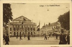 VINTAGE POSTCARD Liege the Royal Theater