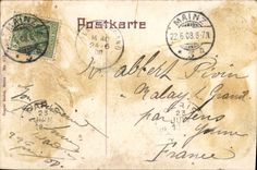 CPA Gruss Aus Mainz Terrasse der Neuen Anlage