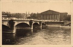 CPA Paris Chambre des Deputes et le pont de la Concorde