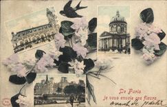 CPA De Paris Je Vous Envoie Ges Fleurs