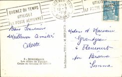 CPA Bordeaux Les Allees De Tourny