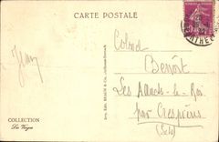 VINTAGE POSTCARD Epinal Ruins Of the Walls Of the Castle And Suburb St Michel