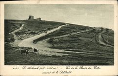 CPA Le Hohneck Vue de la route des Cretes venant de la Schlucht 