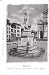 Di Dante Alighieri de Firenze Piazza Di Croce Monumento de la POSTAL de la VENDIMIA