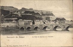 VINTAGE POSTCARD To remember De Namur the bridge of legs and the citadel
