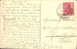 La POSTAL Traben Trarbach de la VENDIMIA tiene D Mosela Blick Vom Wolferberg