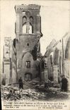 VINTAGE POSTCARD Interior of the church of Pervyse after the Militaria bombardment