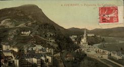 VINTAGE POSTCARD Heavy Panorama the Cathedral