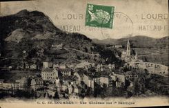 VINTAGE POSTCARD Heavy View On the Basilica