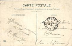 VINTAGE POSTCARD Lourdes Carries rosary