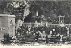 VINTAGE POSTCARD Heavy ND Cave of Doors