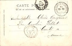 VINTAGE POSTCARD Boulogne On Sea the boulevard Sainte Beuve and the beach