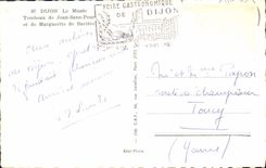 MODERN CARD Dijon the Museum Tomb Of Jean Without Fear and Marguerite of Bavaria