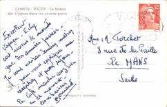 CPA Vichy Le Bassin Des Cygnes Dans Les Grands Parcs