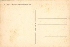 Detención de Metz de la POSTAL de la VENDIMIA de la Virgen y del puente medio