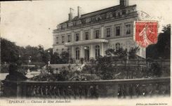 VINTAGE POSTCARD Epernay Castle Of Mrs. Auban Moet