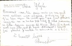 MODERN CARD Road Of the Collar D' Ornon the Cascade Of Perier