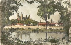 VINTAGE POSTCARD Whorl Seen Of Right Bank of the Rhine