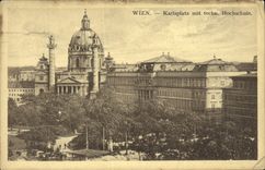 CPA Wien Karlsplatz mit techn Hochschule 