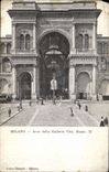 VINTAGE POSTCARD Milano Arco della Galleria Vitt Eman II