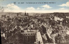 VINTAGE POSTCARD Dijon View taken of the Tower del' Western Town hall