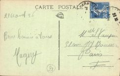 VINTAGE POSTCARD Dijon View taken of the Tower del' Western Town hall