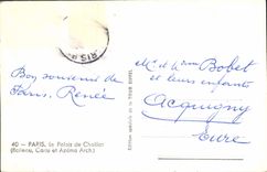 CPM Paris Le Palais de Chaillot 