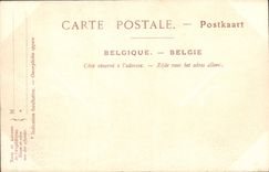 VINTAGE POSTCARD Dining the town hall Notre Dame Church