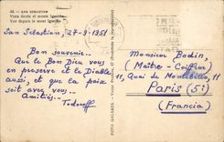 VINTAGE POSTCARD San Sebastian