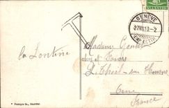 VINTAGE POSTCARD Veytaux Chillon and Teeth of the South