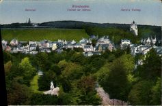 VINTAGE POSTCARD Wiesbaden Valle de Neron
